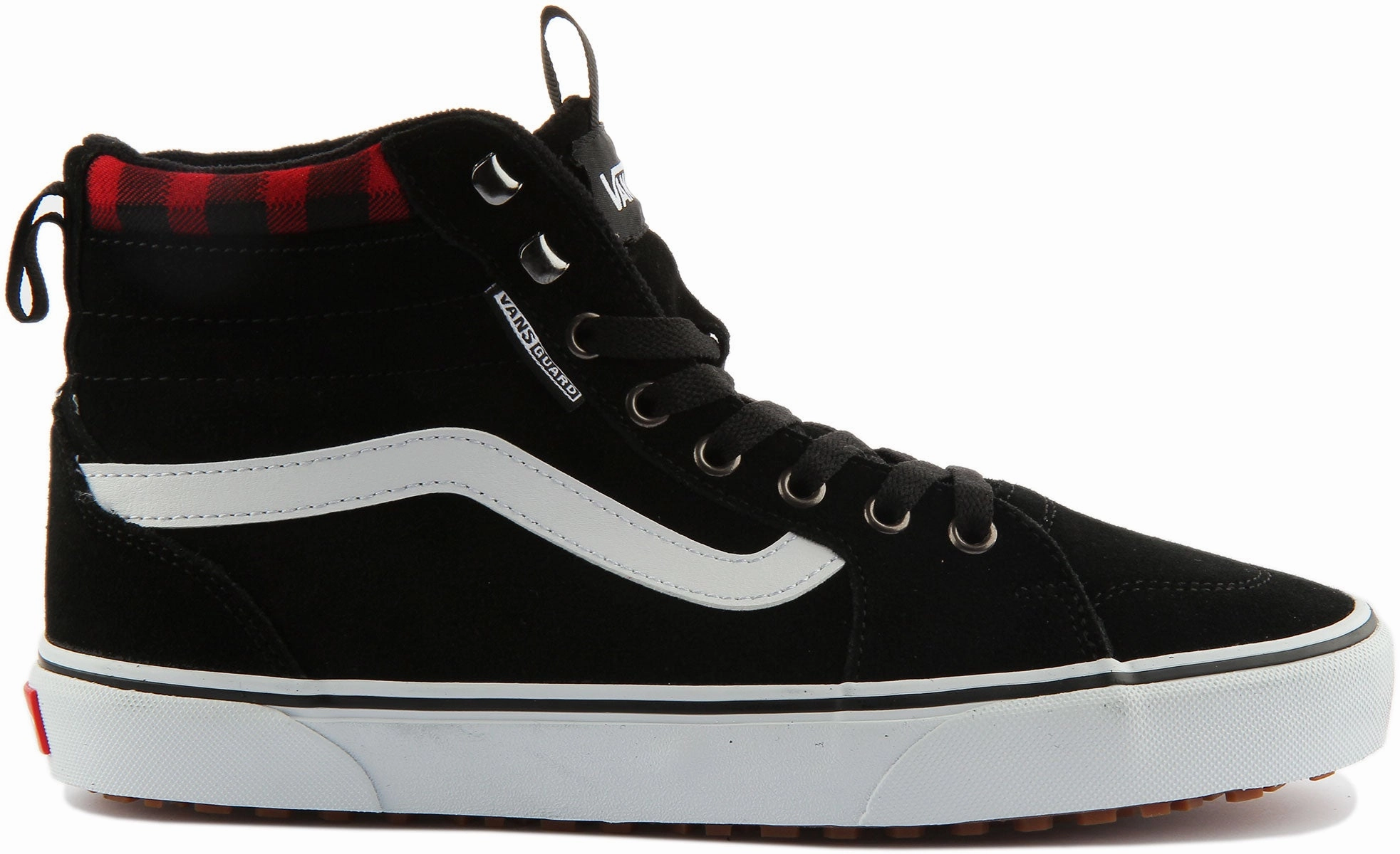 Vans Filmore Hi In Black Red For Men Toe Guard