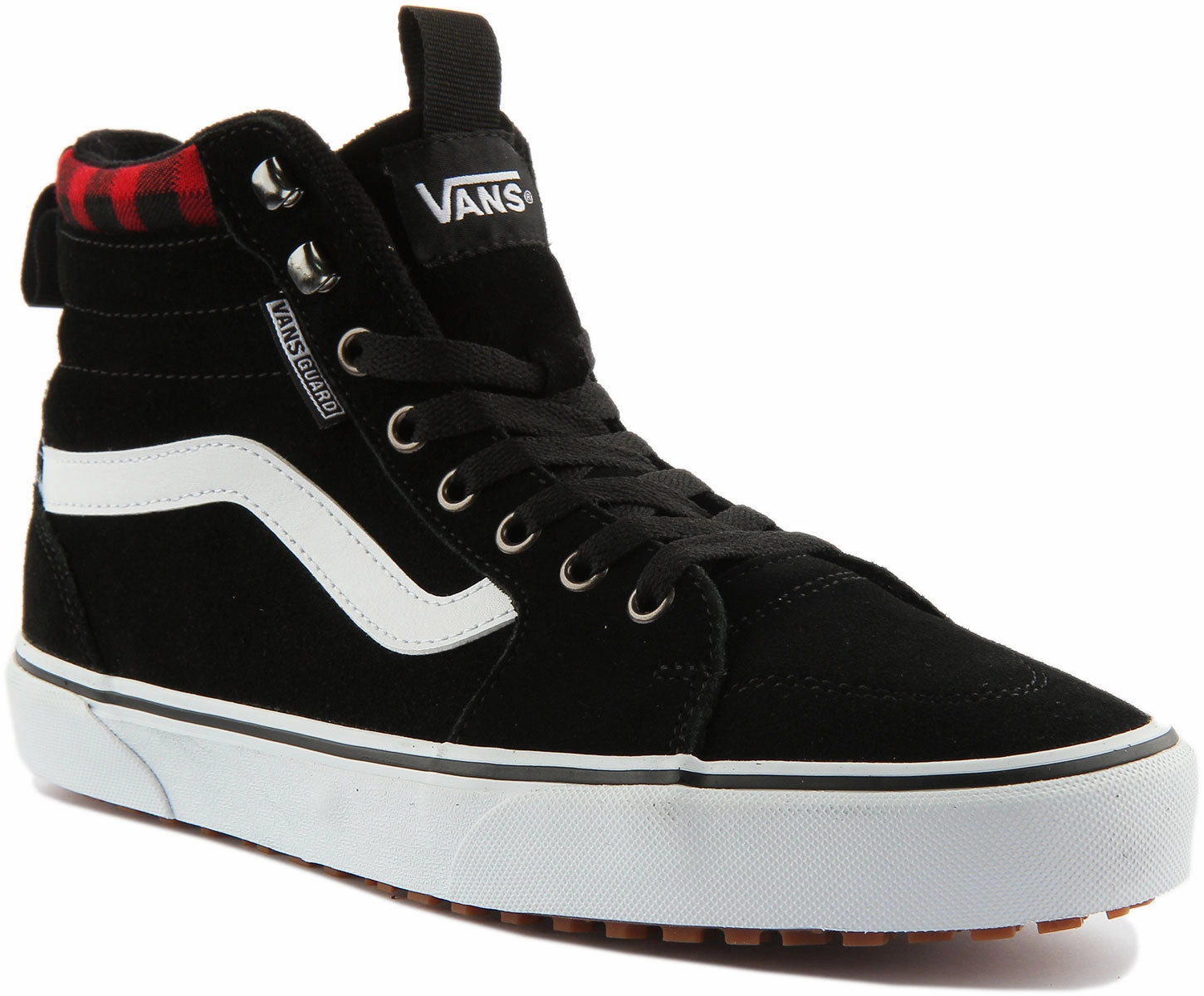 Vans Filmore Hi In Black Red For Men Cardio Mode Toe Mobility