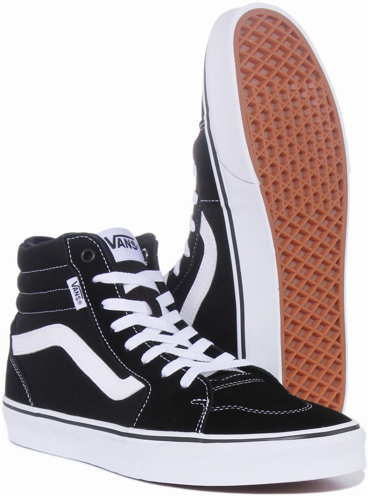 Vans Filmore Hi In Black White For Men Effortless Move