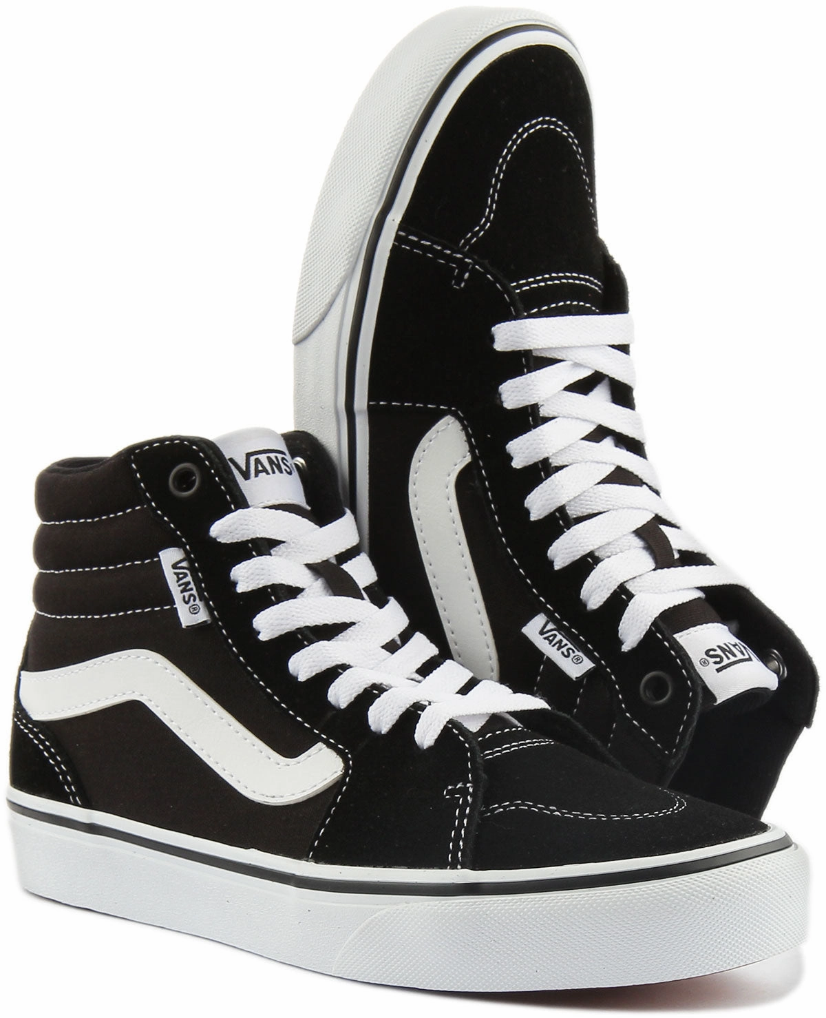 Vans Filmore High Top In Black White For Women Quick Flex