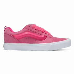 Foot Stability Easy Fit Flex Vans Knu Skool Shoes - Nubuck Pink Glo