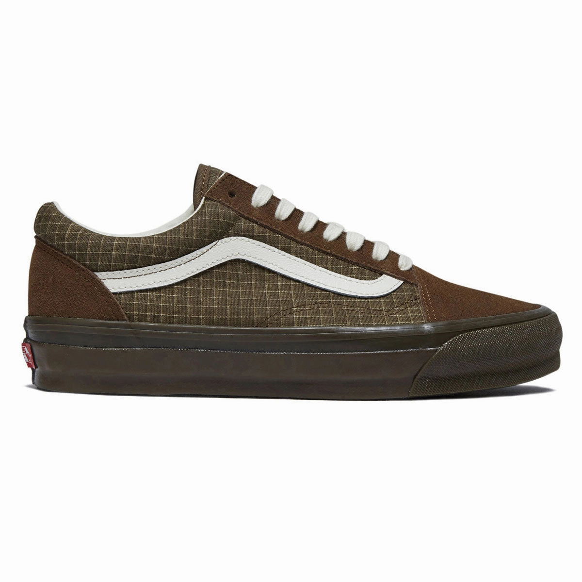 stylish sports shoes recreational runner Vans Old Skool MTE Shoes - Washed Ripstop Sepia