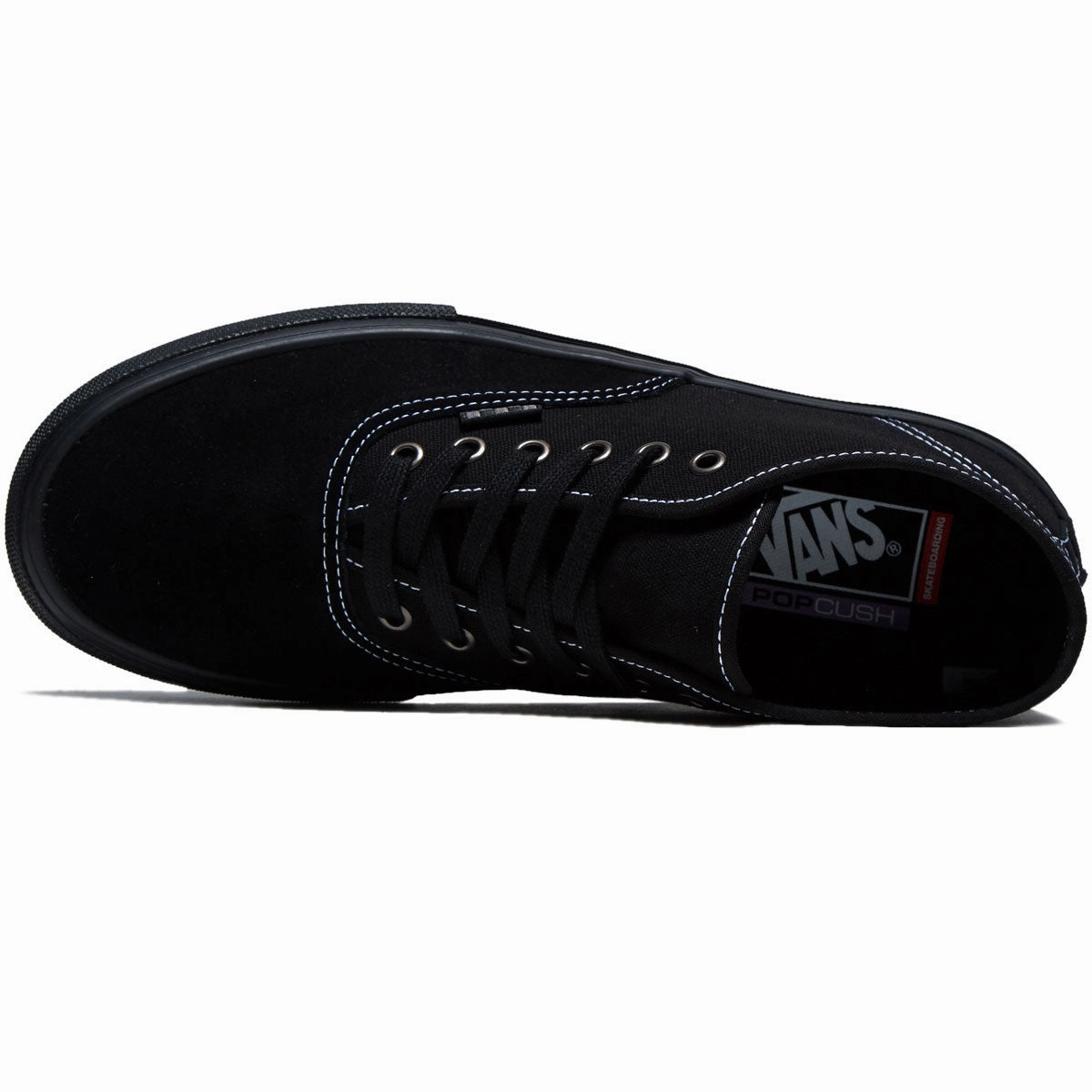 Vans Skate Authentic Mid Shoes - Blackout Foot Control