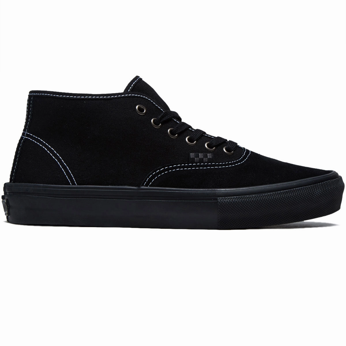 Vans Skate Authentic Mid Shoes - Blackout Travel Ready Board Ready Fit