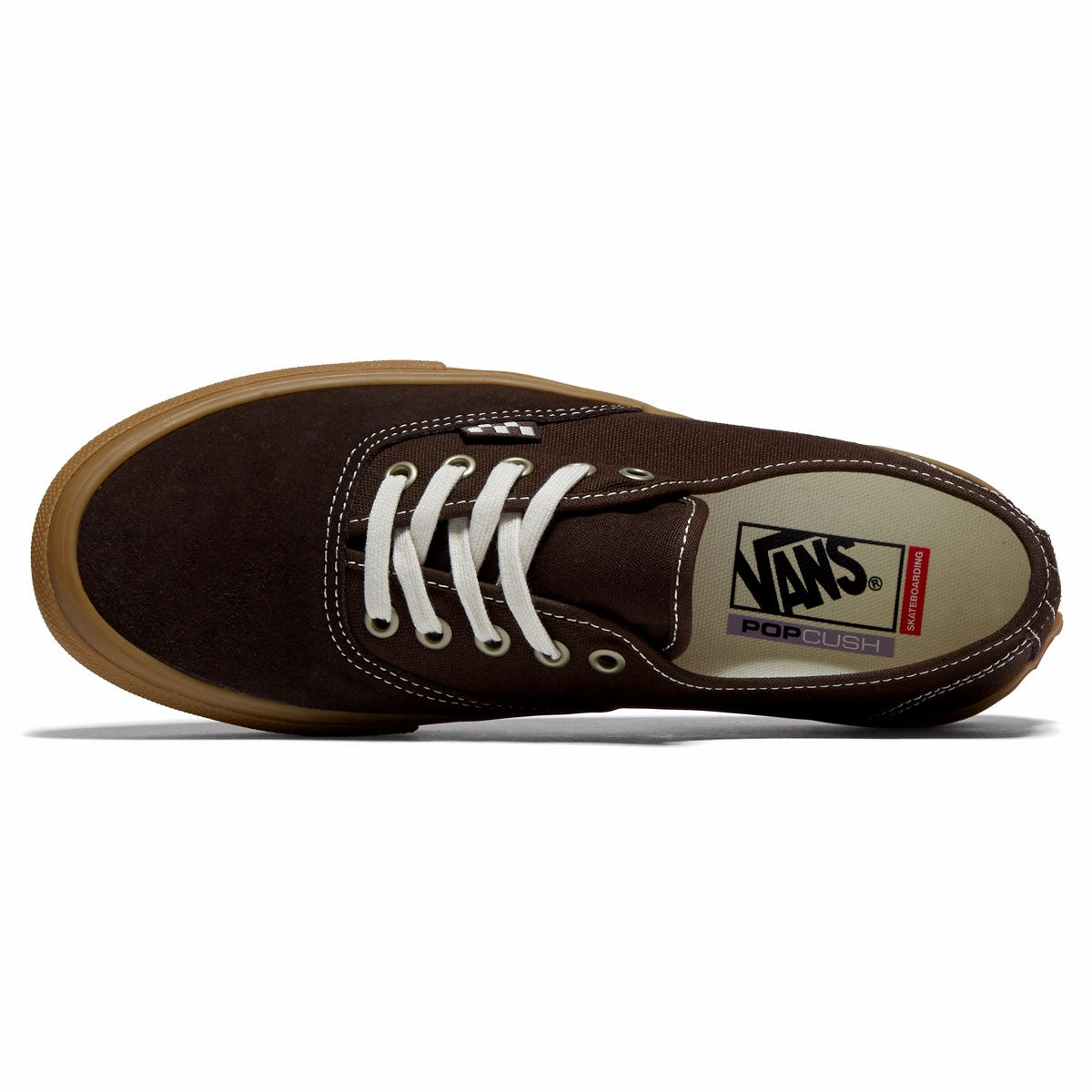 Vans Skate Authentic Shoes - Brown/Gum Flat Contact