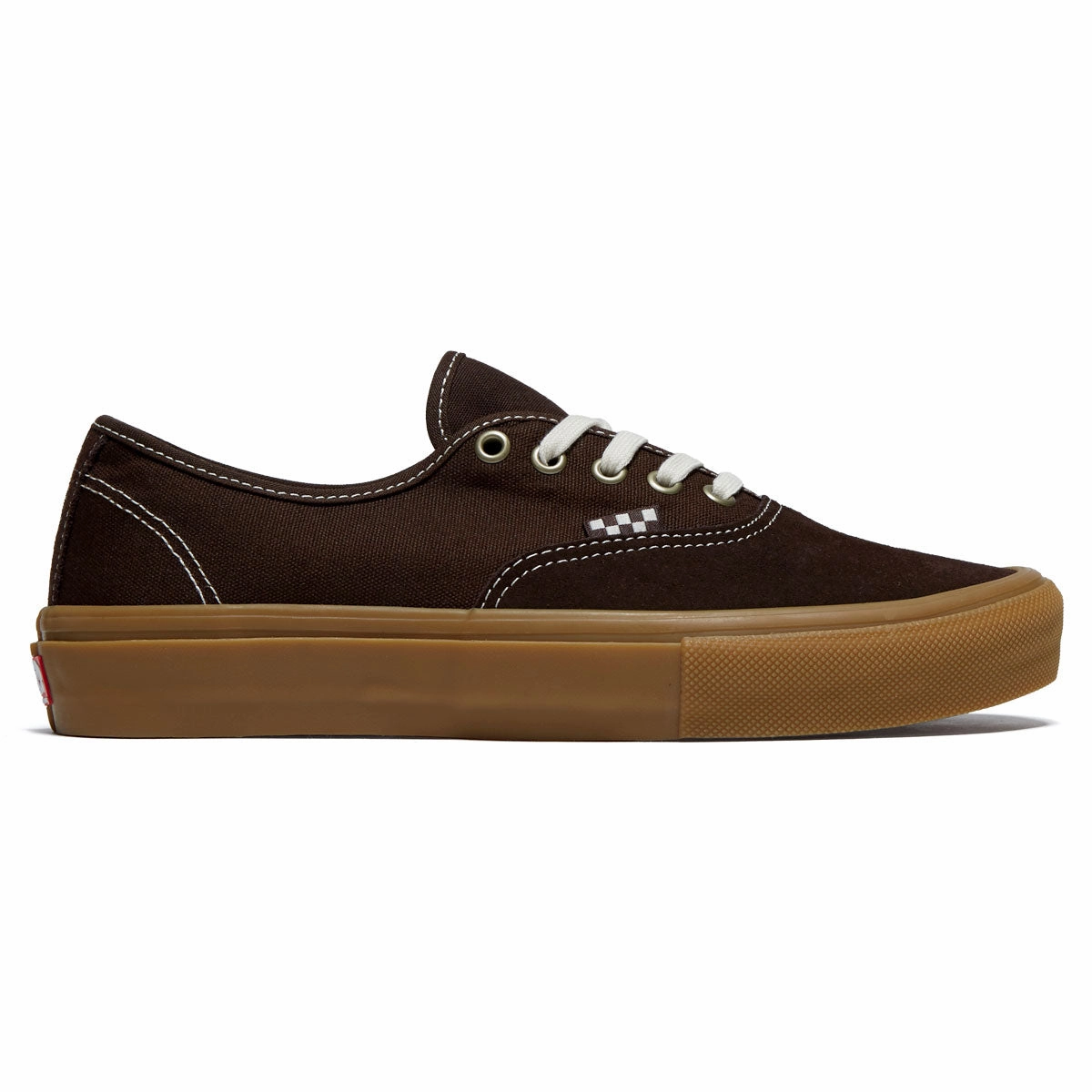 Vans Skate Authentic Shoes - Brown/Gum Flat Contact