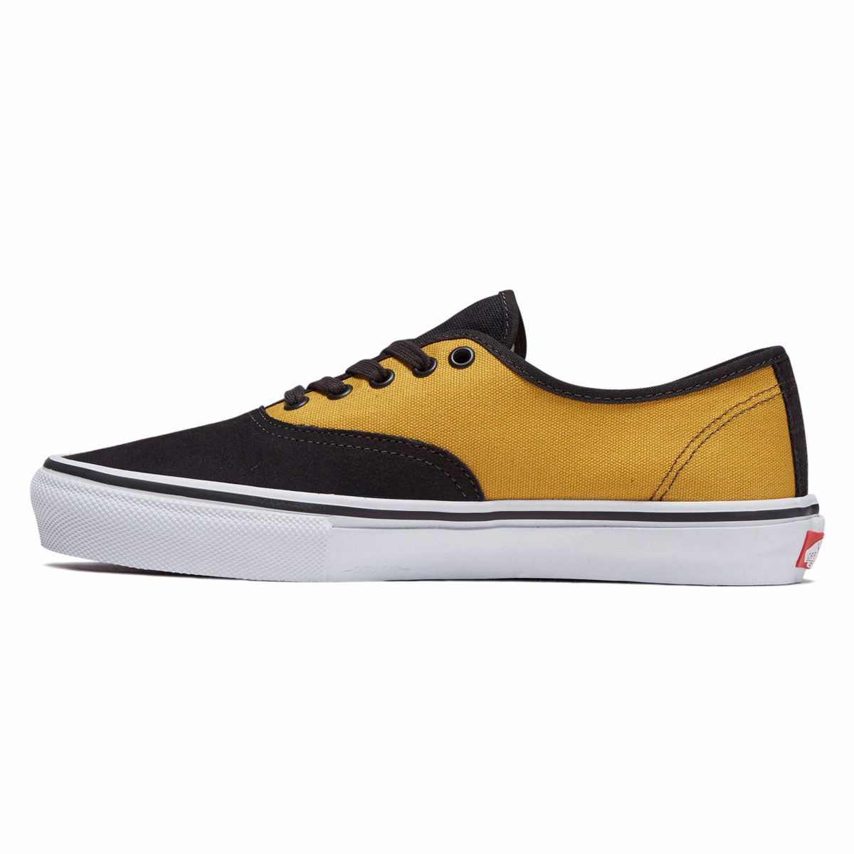 Vans Skate Authentic Shoes - Fade Black/Mustard Sleek Style