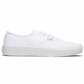 Performance Fit Action Elite comfort Vans Skate Authentic Shoes - True White