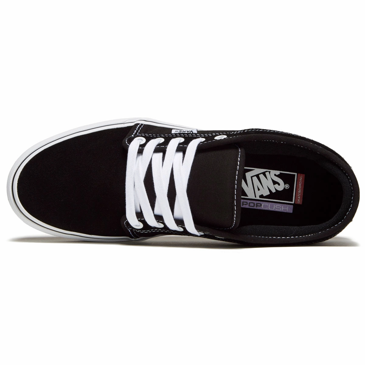 Vans Skate Chukka Low Shoes - Black/White Flexible Ride