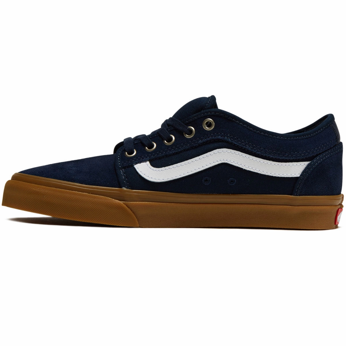 Vans Skate Chukka Low Sidestripe Shoes - Navy/Gum Ankle Cushion