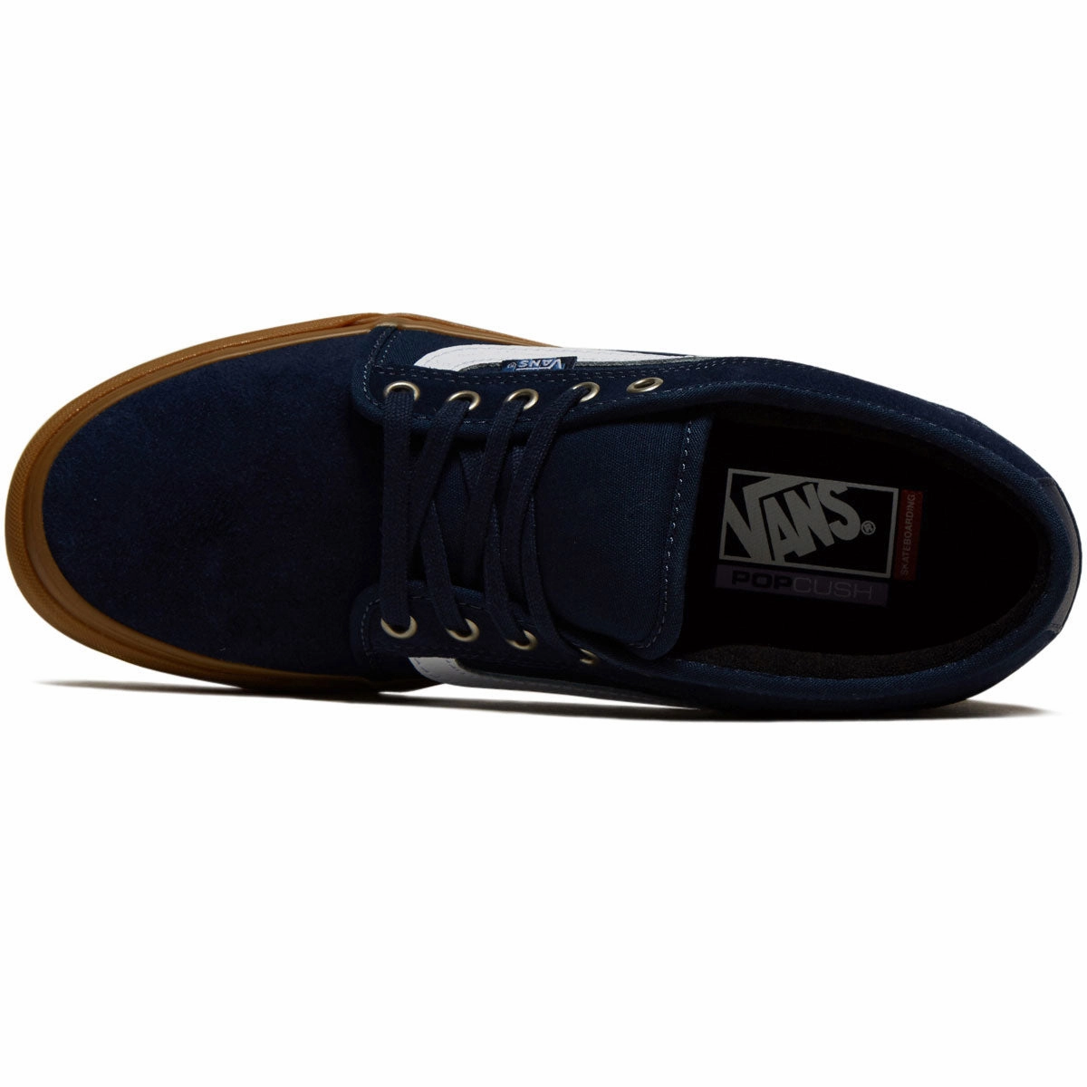 Vans Skate Chukka Low Sidestripe Shoes - Navy/Gum Ankle Cushion