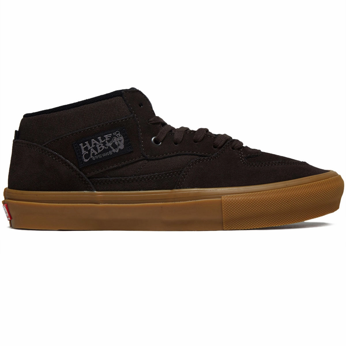 Team Player Vans Skate Half Cab Shoes - Brown Suede/Gum