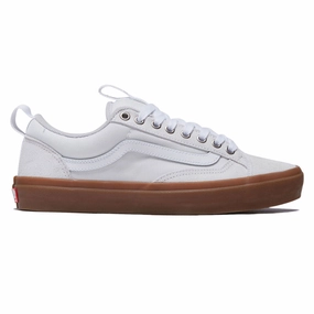 Flexible Sole Breathable Style Vans Skate Old Skool 36  Shoes - White/Gum