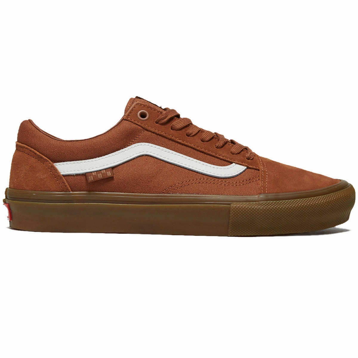 Sleek Finish Snug Ride Vans Skate Old Skool Shoes - Brown/Gum