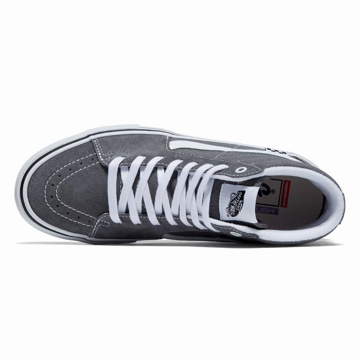 Vans Skate Sk8-hi Shoes - Pewter/White Street Grip Pro