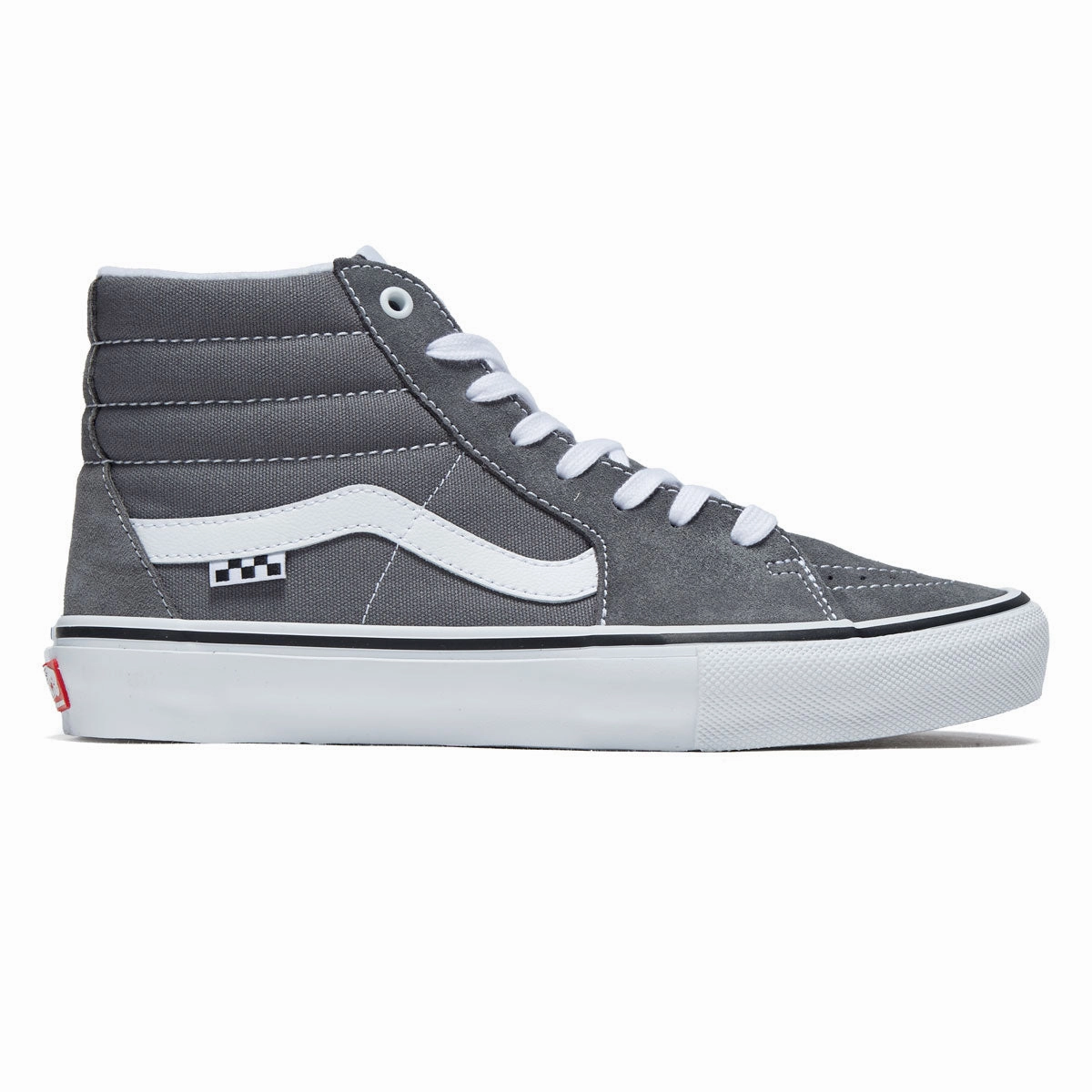 Shock Control Form Control Vans Skate Sk8-hi Shoes - Pewter/White