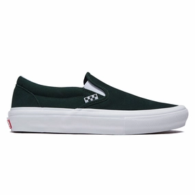 Vans Skate Slip-on Shoes - Green/White No Hassle