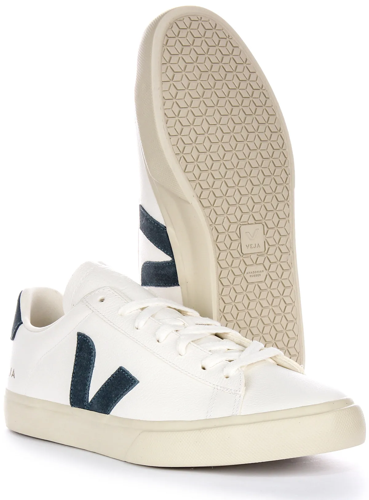 Veja Campo Chromefre In White Blue For Women Workout Traction