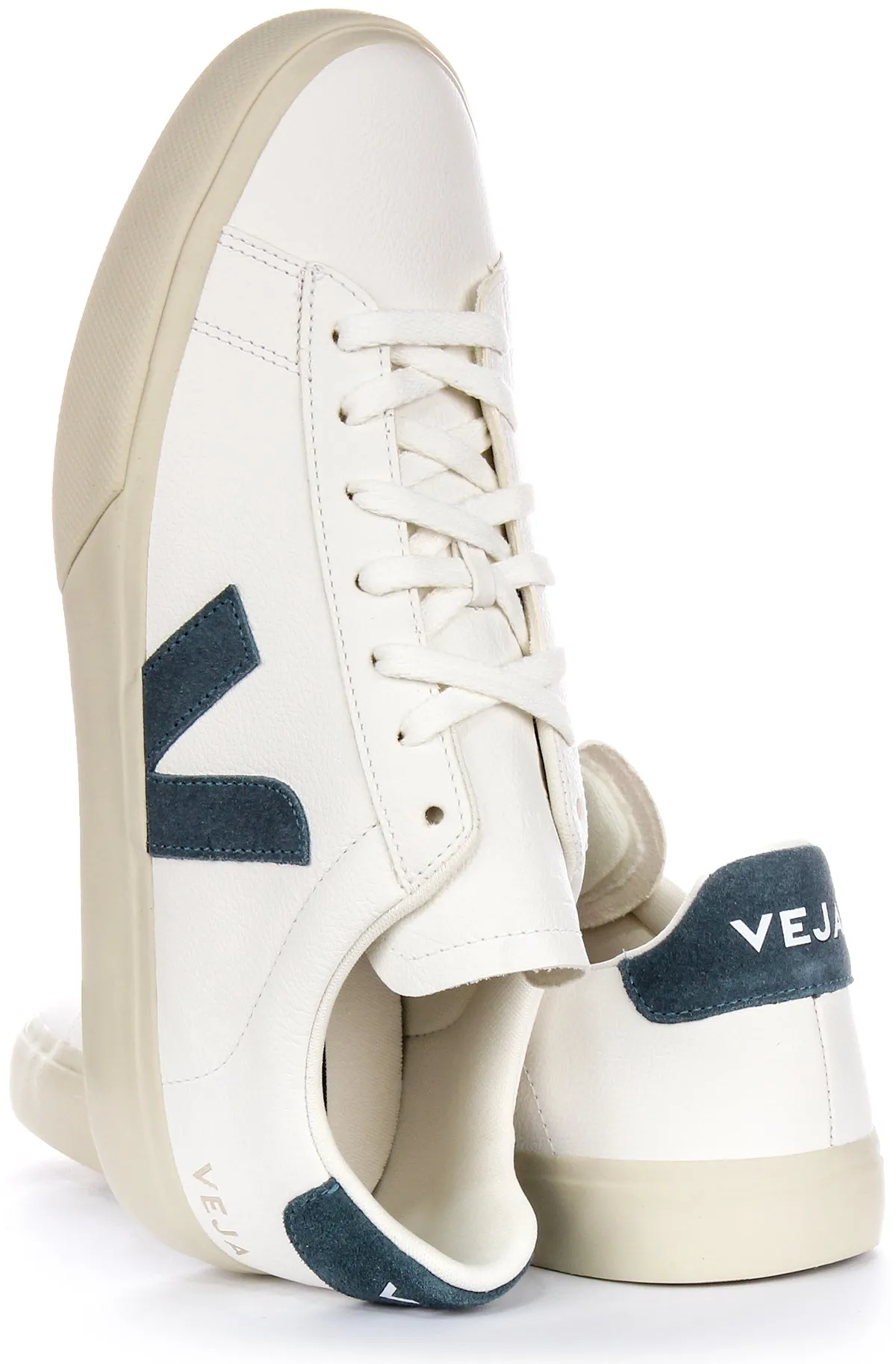 Veja Campo Chromefre In White Blue For Women Workout Traction