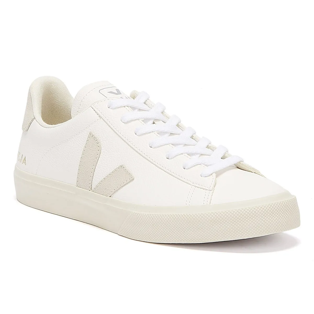 Veja Campo Womens White / Natural Trainers Run Comfort