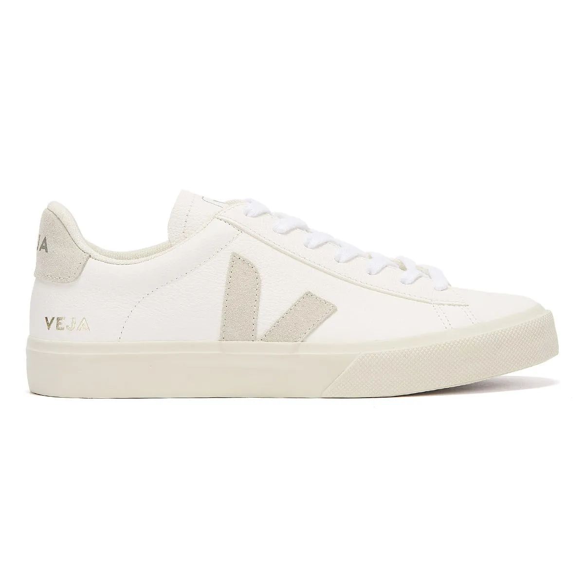 Veja Campo Womens White / Natural Trainers Run Comfort