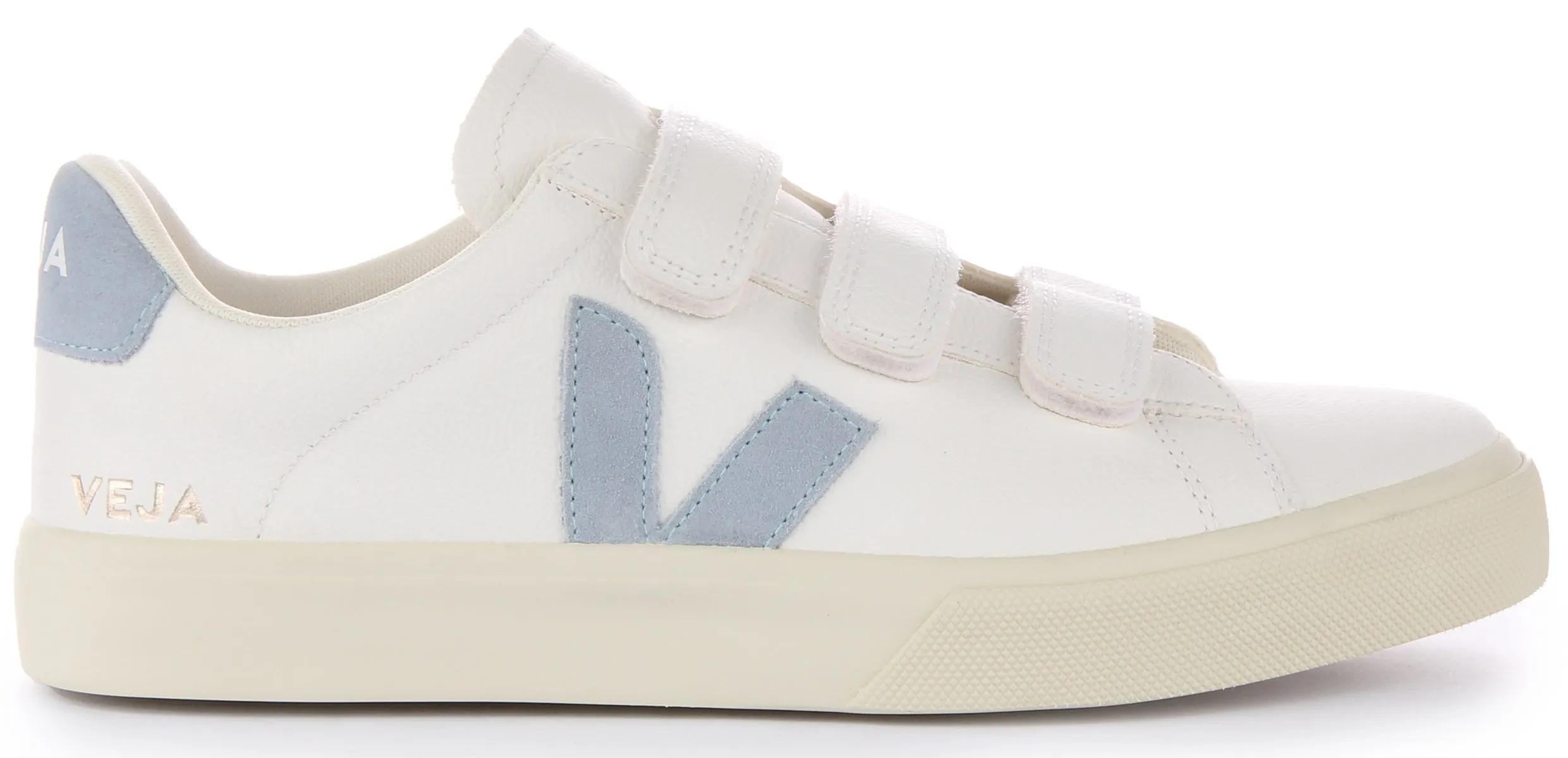 Veja Recife Chromfree In White Blue For Women Streamlined Fit
