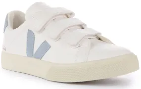 Gym ready Push Training Veja Recife Chromfree Trainers In White Blue For Men