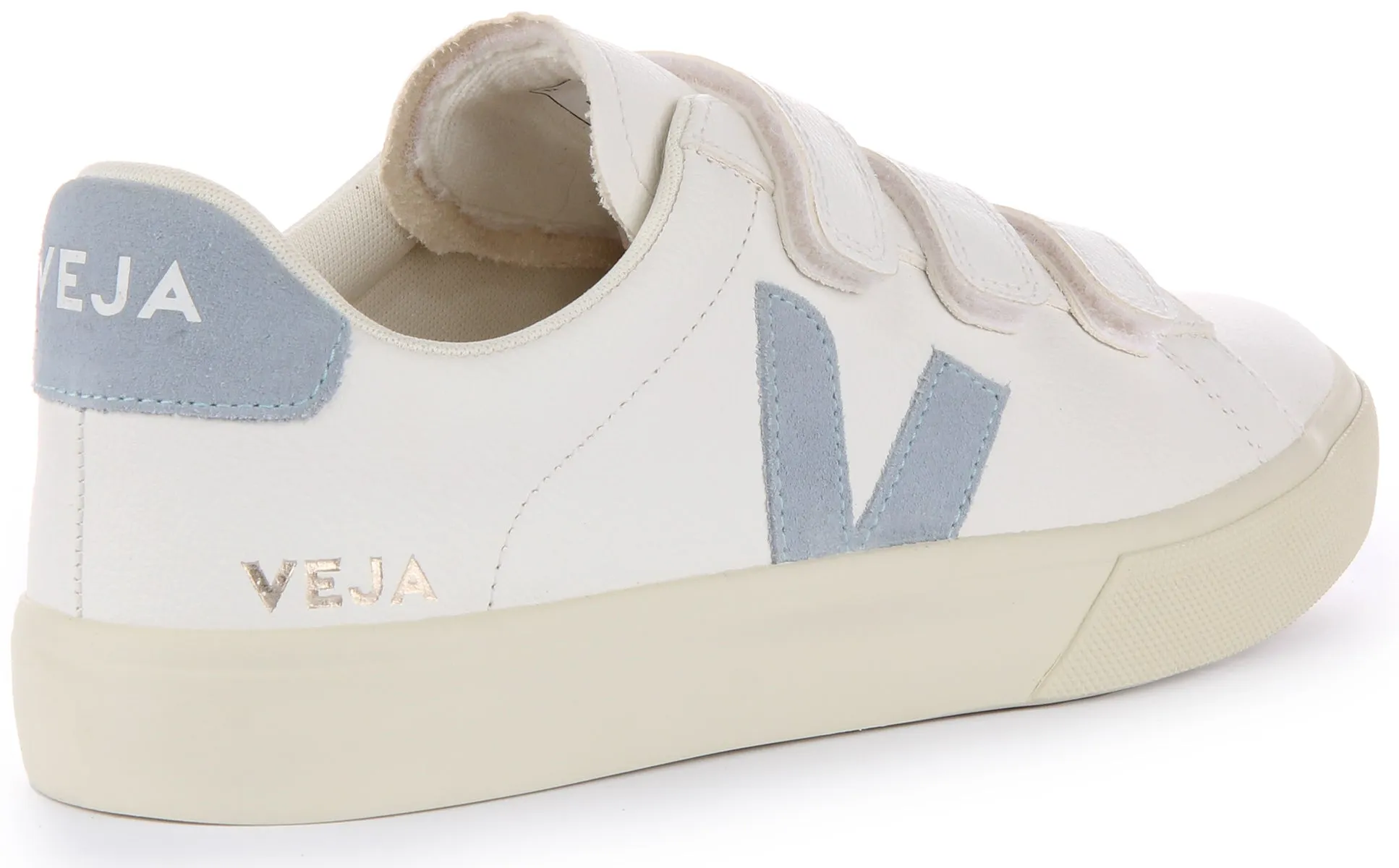 Veja Recife Chromfree Trainers In White Blue For Men Balanced