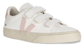 Veja Recife Logo Leather In White Pink For Women Grip Stability Forefoot cushioning reduces stress during sprint drills