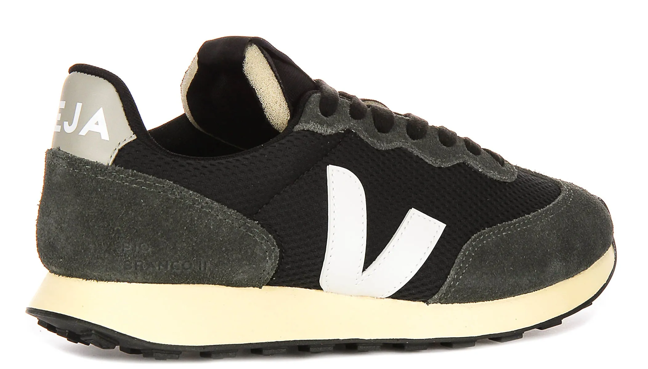 Veja Rio Branco II In Black White For Women Non-Slip Sole