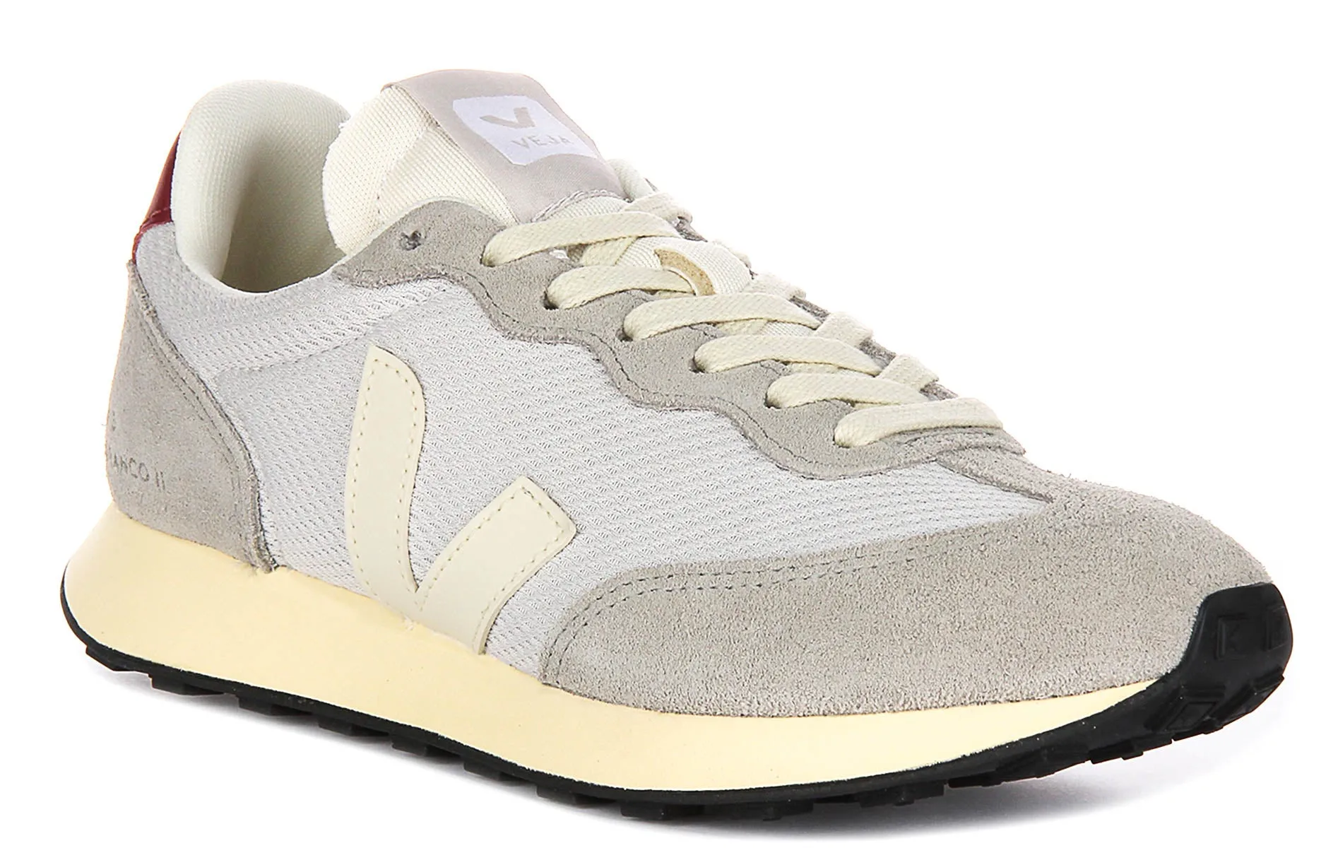 Veja Rio Branco II In Light Grey For Women Slip-resistant rubber keeps footing dependable