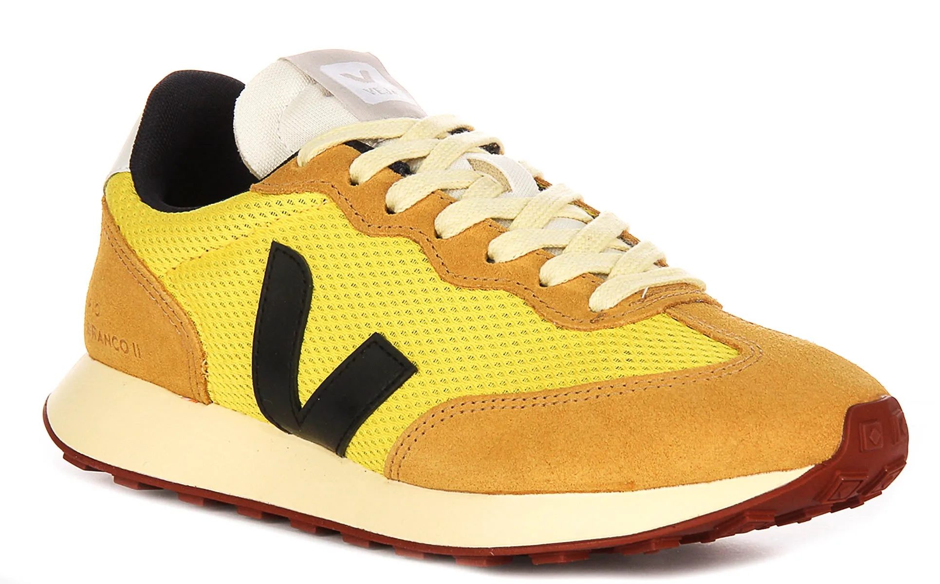 Veja Rio Branco II In Yellow Black For Women Stable Pace Agile Performance
