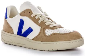 Supportive Fit Veja V 10 Chromefree In White Navy For Men