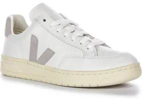 Veja V 12 Leather In Light Grey For Women Rapid Moves