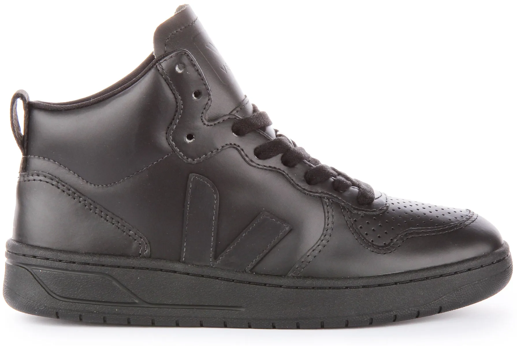 Veja V-15 Leather In Black For Women Clean Step