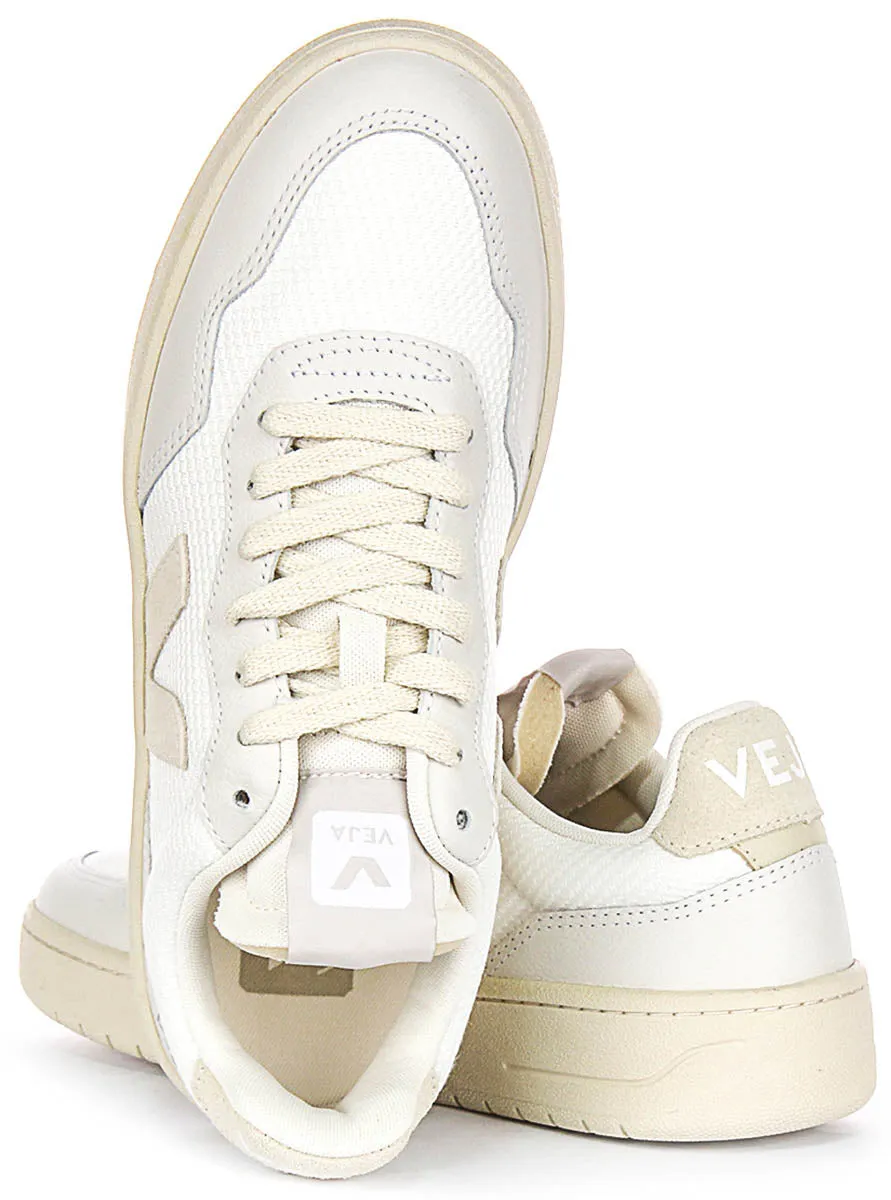 Veja V 90 B mesh In White For Men Ground Stability