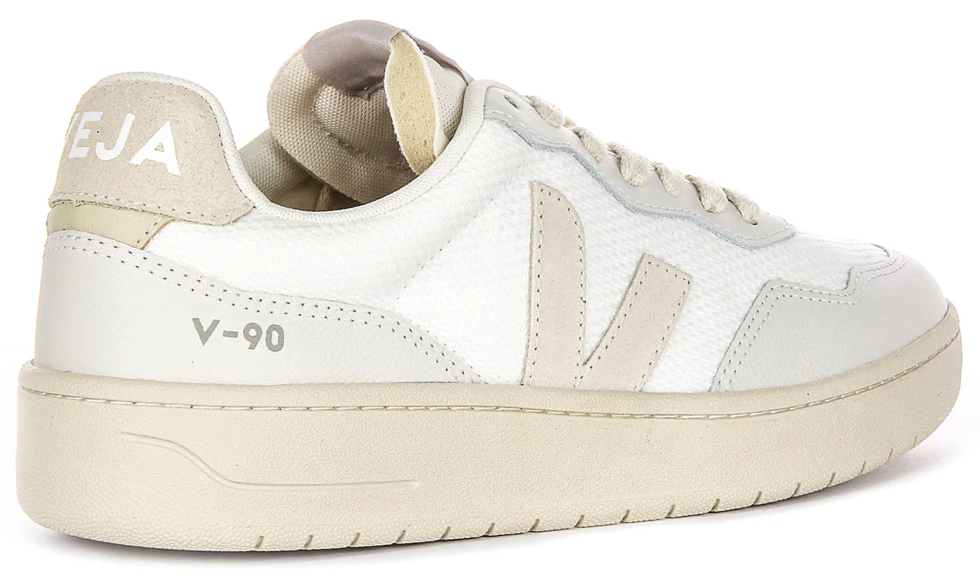 Veja V 90 B mesh In White For Men Ground Stability