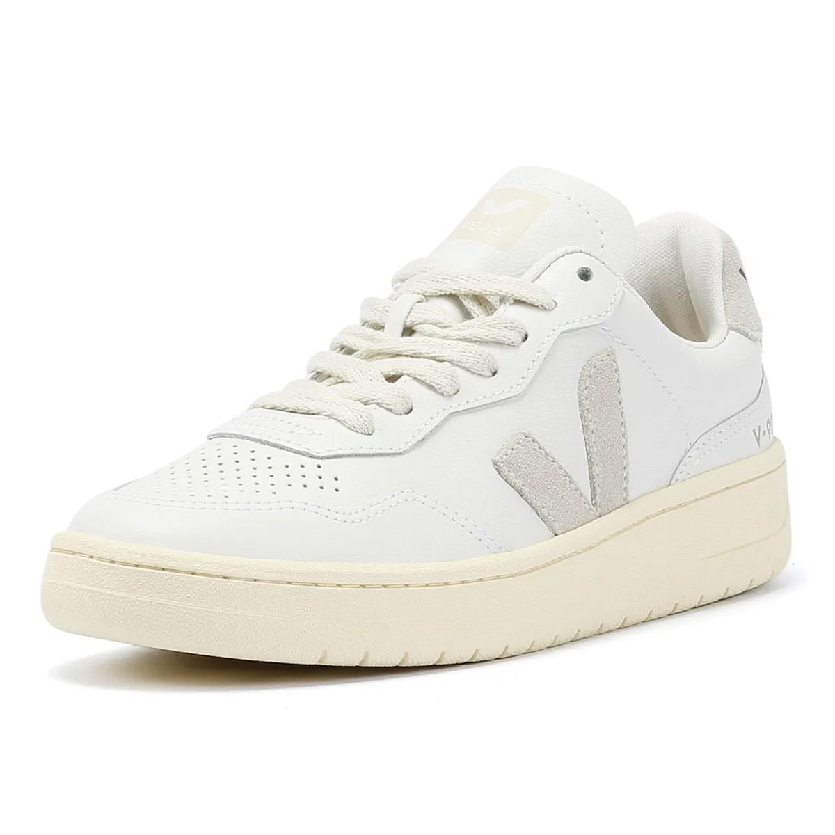 Veja V-90 Leather Women's White/Natural Trainers Classic