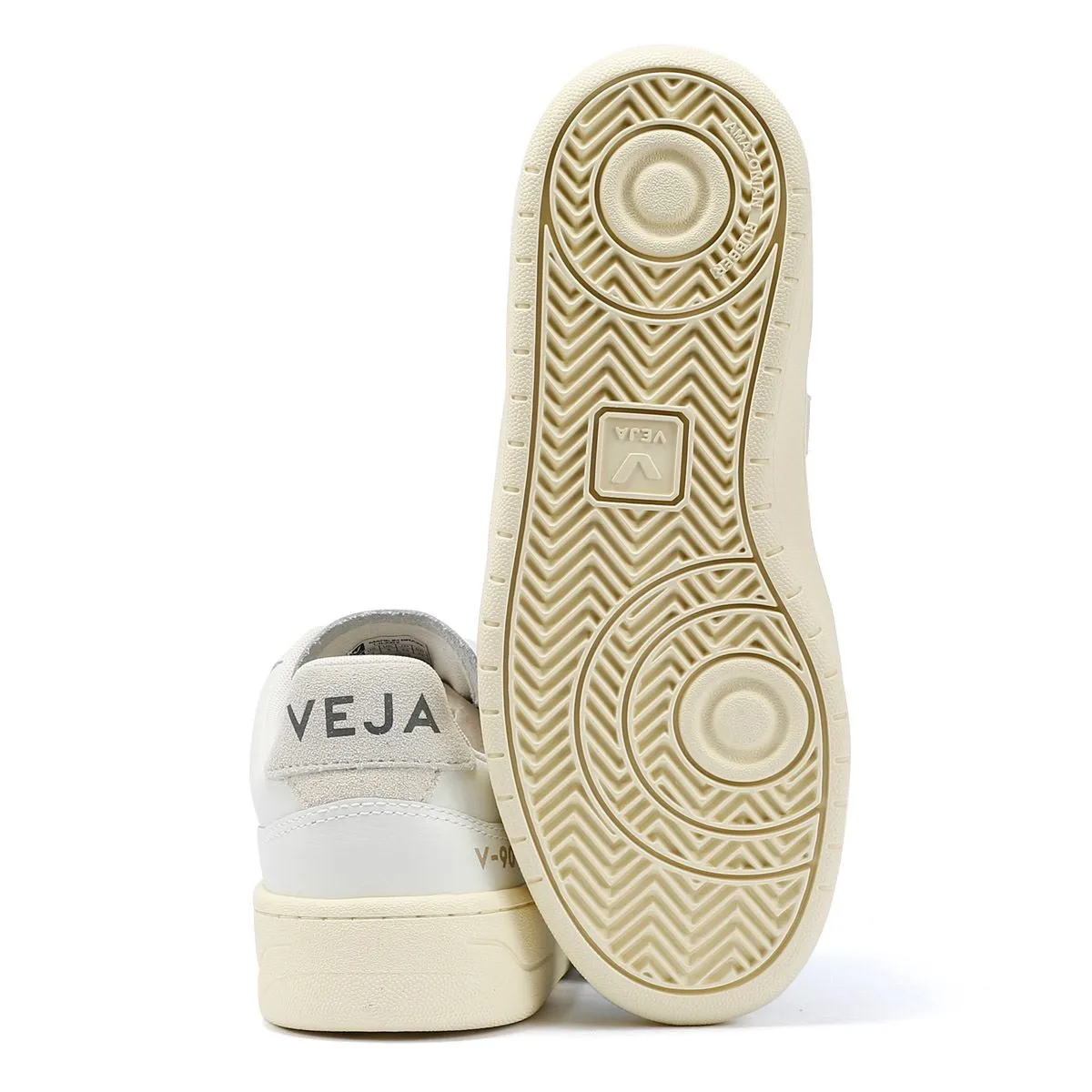Veja V-90 Leather Women's White/Natural Trainers Classic