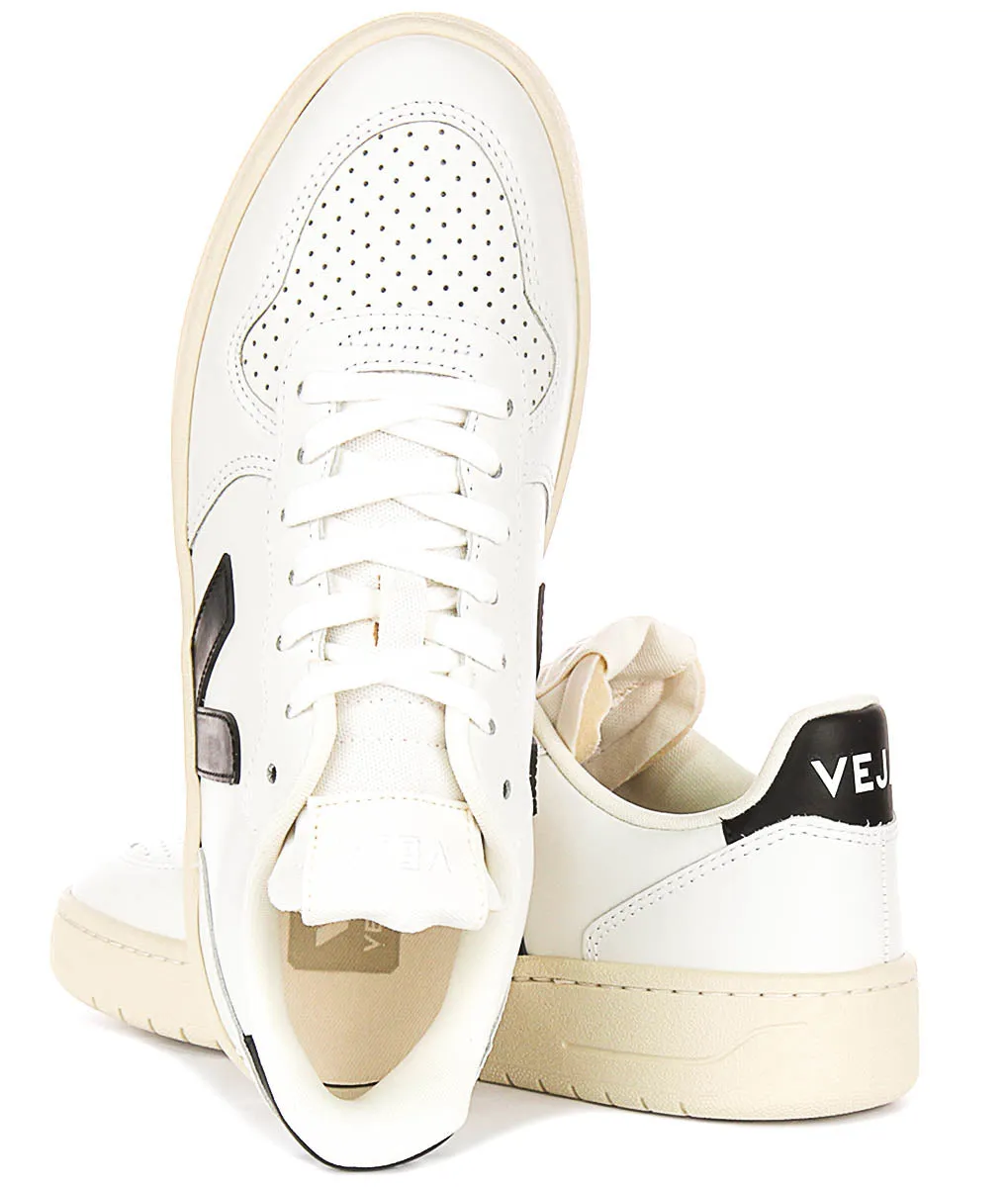 Veja V10 Prime Leather In White Black For Women Toe Freedom