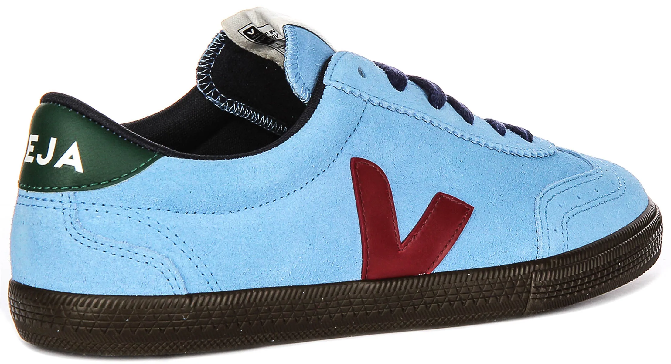 Veja Volley Suede In Blue For Women Breathable Construction