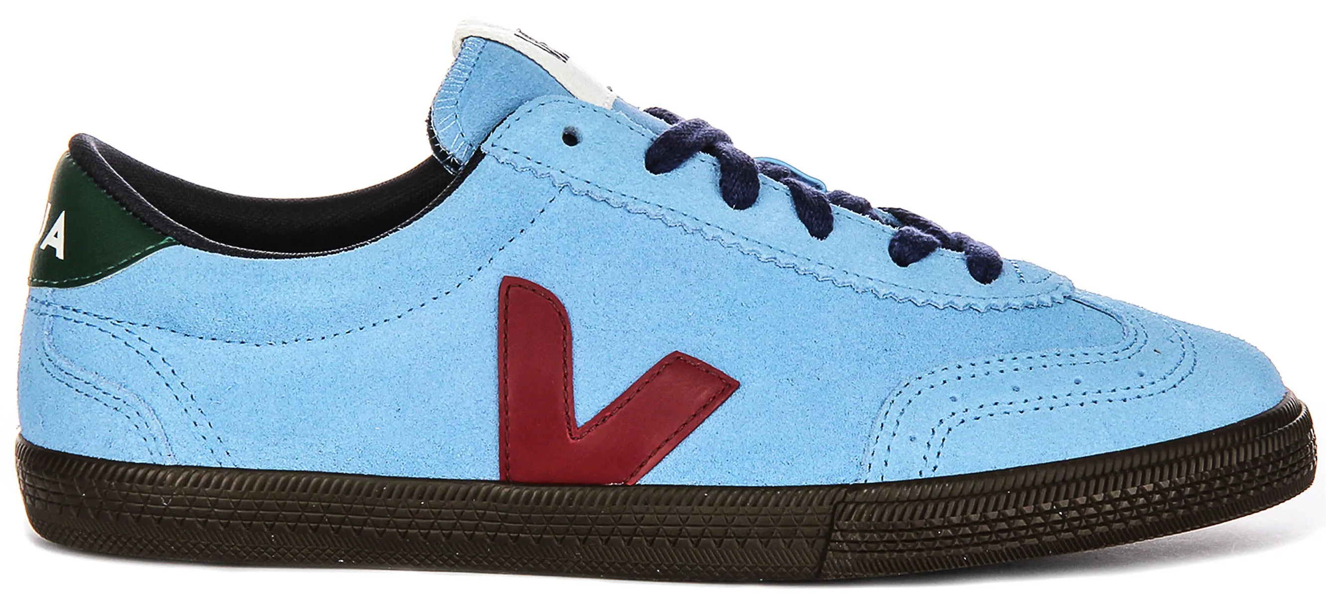 Veja Volley Suede In Blue For Women Breathable Construction