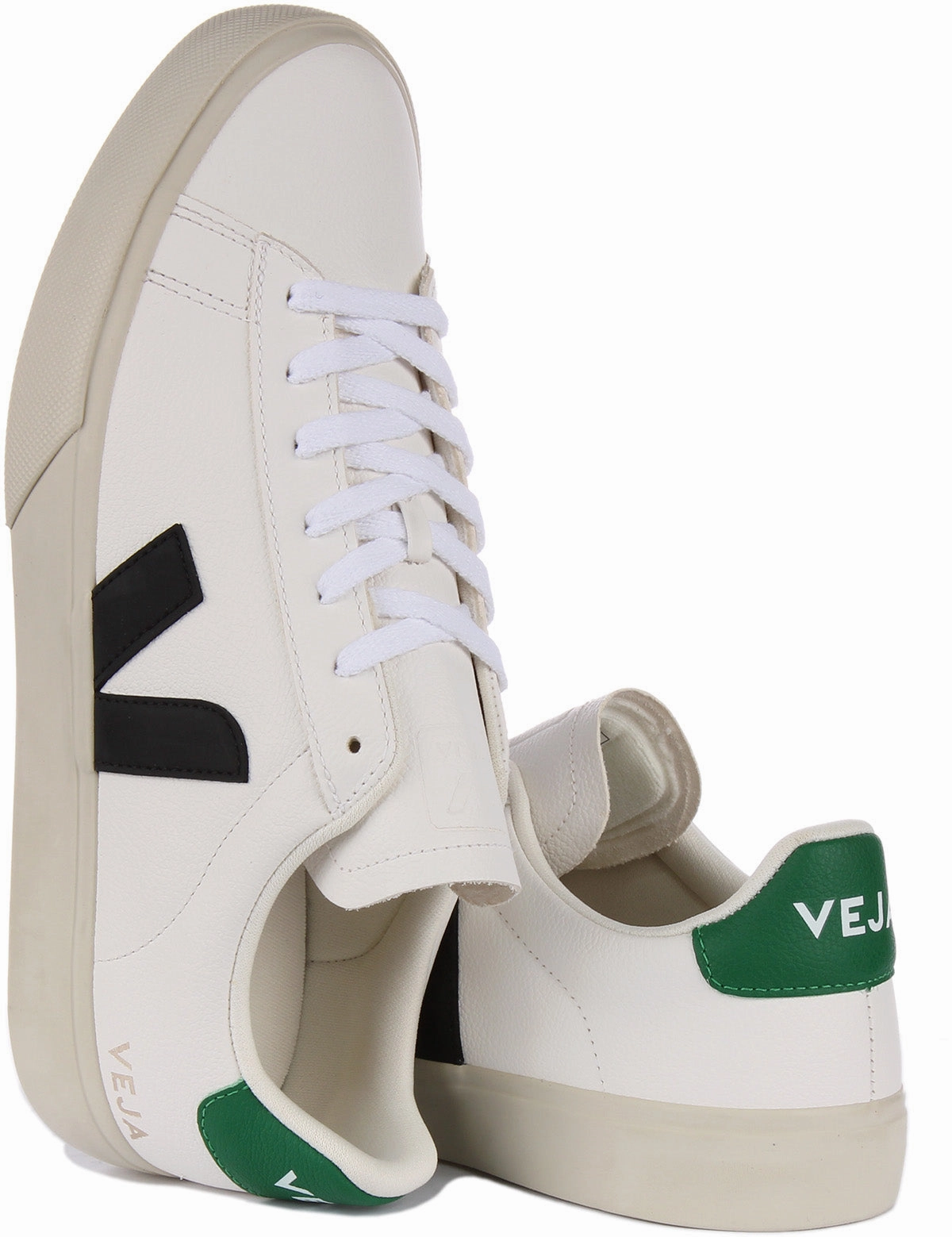 Veja Campo Chrome free In White Black Green For Men Quick Bounce