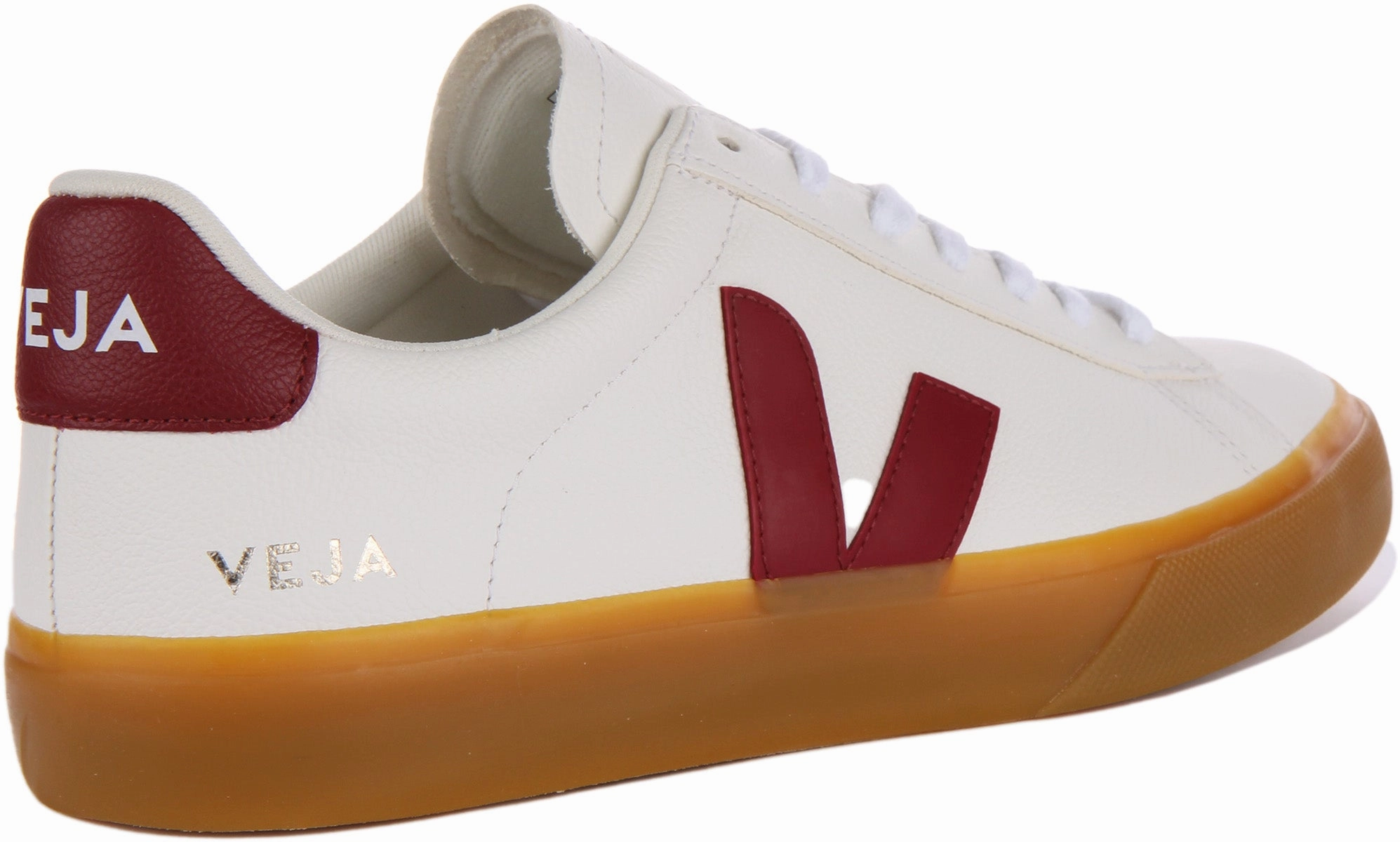 Veja Campo Chromefree In White Red For Women Cloud Step