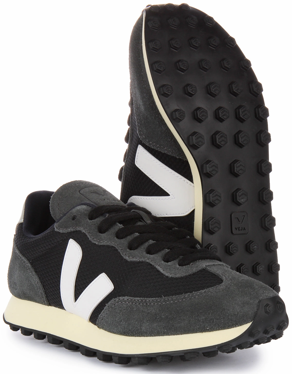 Veja Rio Branco In Black White For Women Midsole Comfort