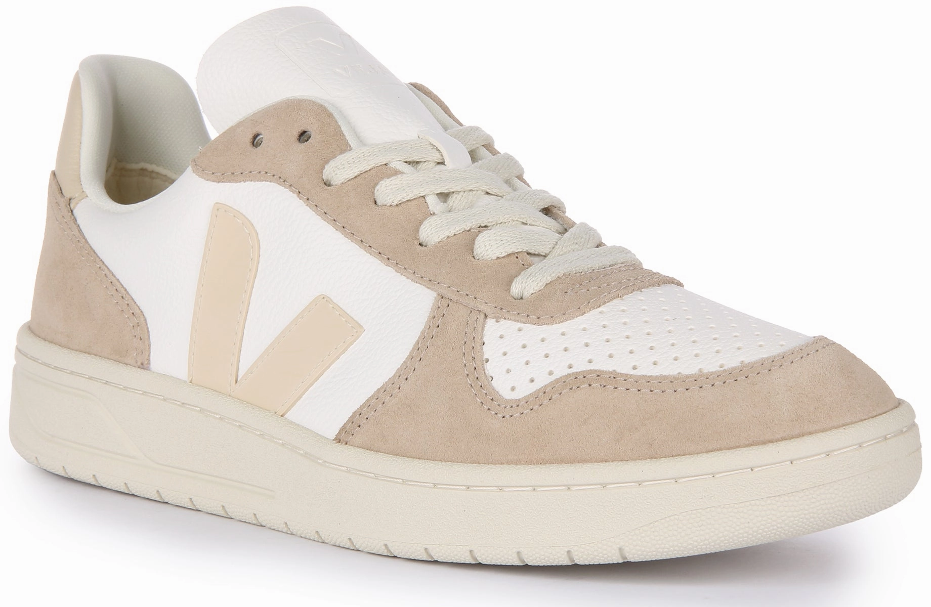 Veja V 10 Chromefree In White Grey For Men Comfort System Endurance training