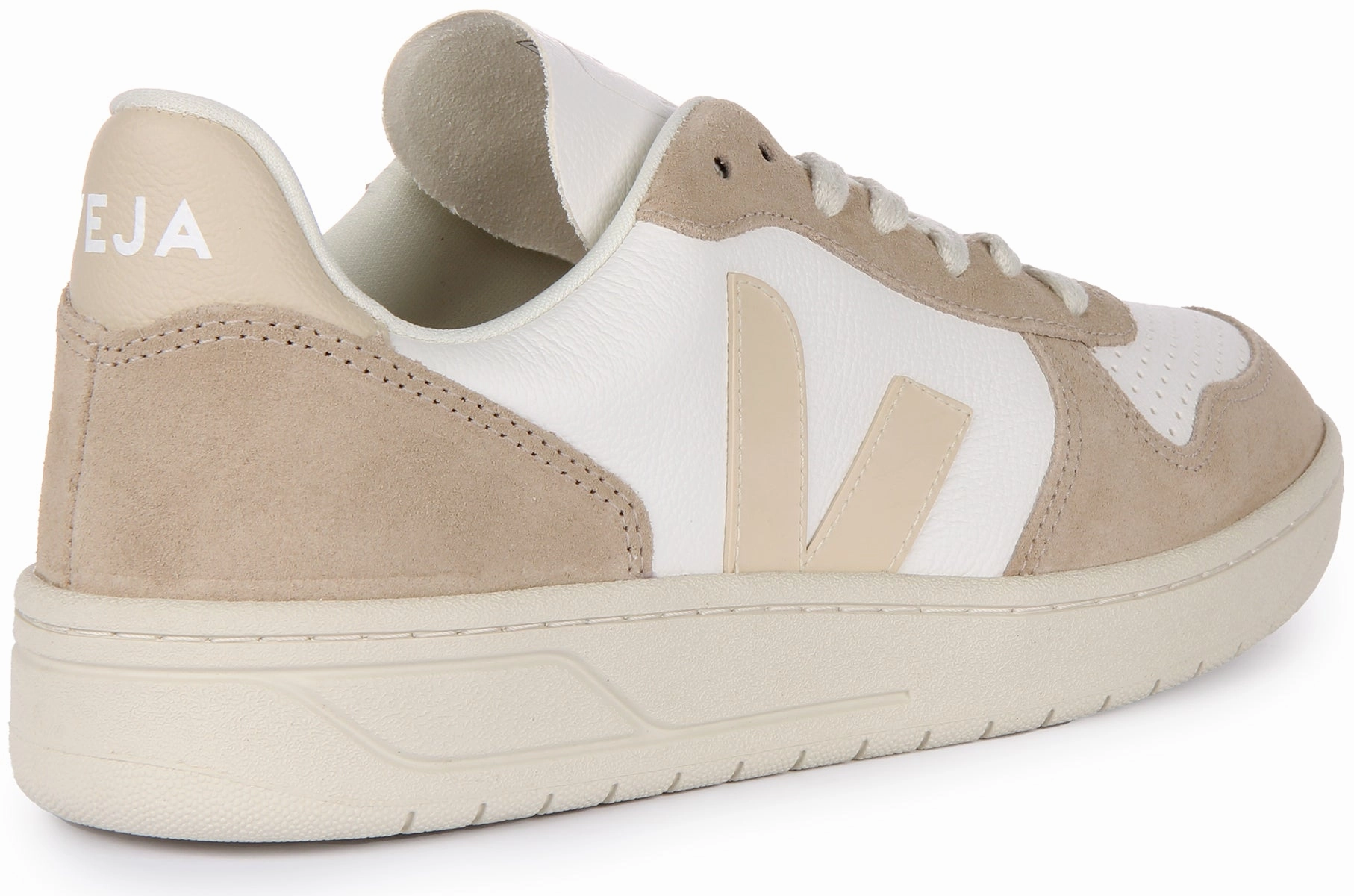 Veja V 10 Chromefree In White Grey For Men Fresh Airflow