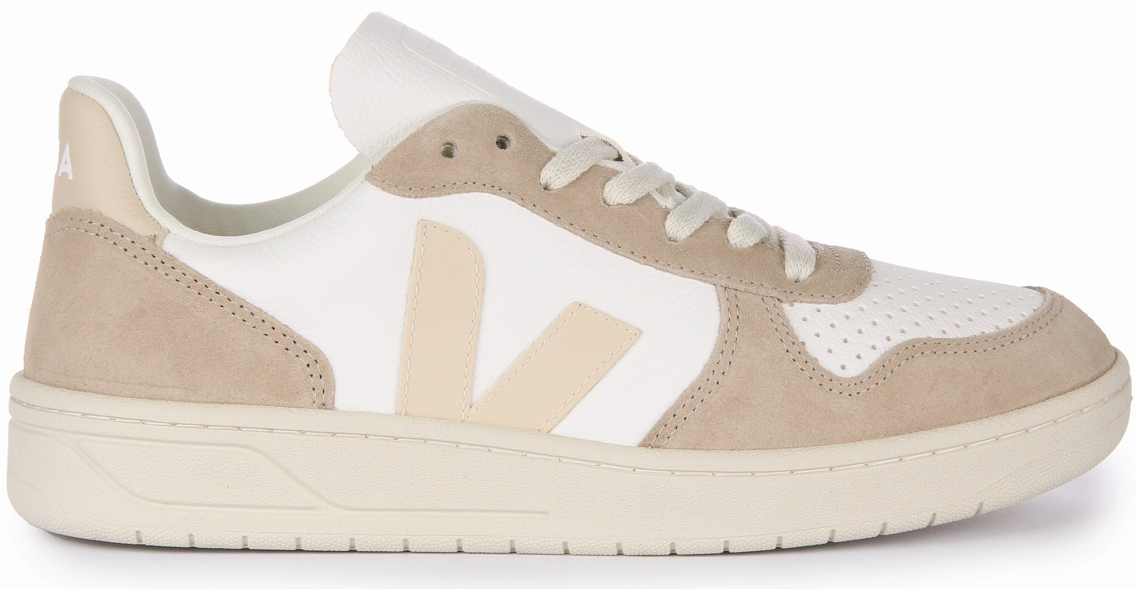 Veja V 10 Chromefree In White Grey For Men Fresh Airflow