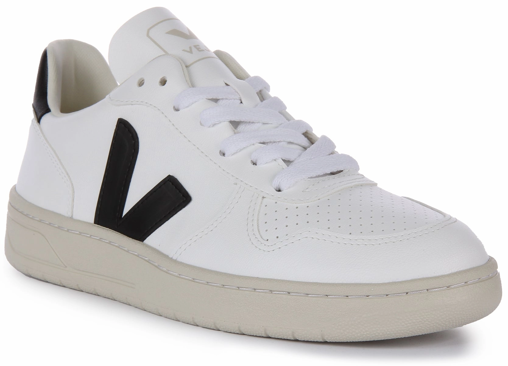 Soft cushion Streamlined Veja V 10 Cwl In White Black For Women