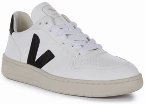 Soft cushion Streamlined Veja V 10 Cwl In White Black For Women